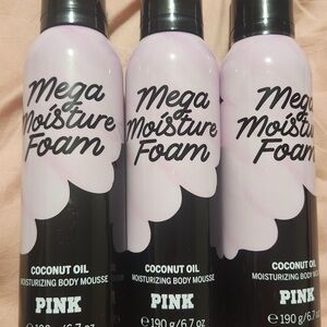 PINK Victoria's Secret Mega Moisture Foam - Black and Pink